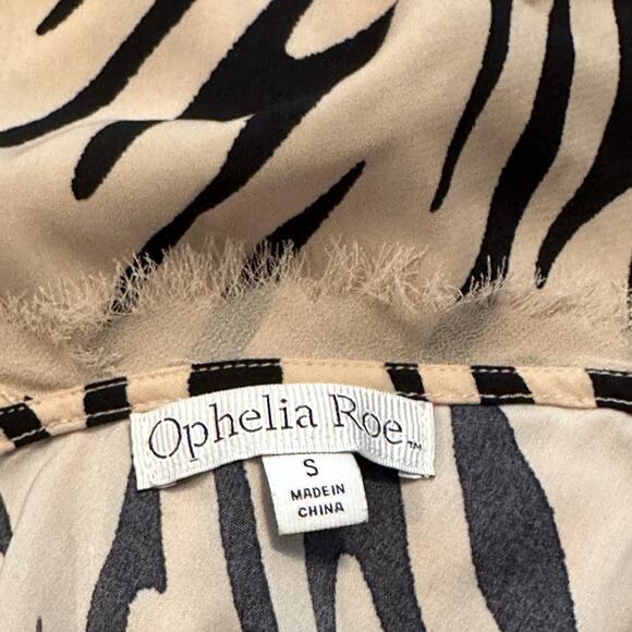Ophelia Roe Size Small Stylish Zebra Print Women's Camisole Top - Picture 4 of 4